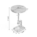 Ellis 22.5 in. Seat Height Round Wood and Metal Adjustable Height Pedestal Side Table by Butler Specialty Company