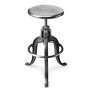 Parnell 22 in. Seat Height Round All Metal Adjustable Height Backless Bar Stool with Footrest by Butler Specialty Company