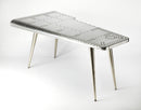 Midway 65.5 in. W Triangular Metal and Wood Aviator Themed Desk by Butler Specialty Company