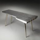 Midway 65.5 in. W Triangular Metal and Wood Aviator Themed Desk by Butler Specialty Company