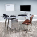 Midway 65.5 in. W Triangular Metal and Wood Aviator Themed Desk by Butler Specialty Company