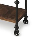 Fontainebleau 47.5 in. W Rectangular Wood Industrial Chic Console Table with Lower Open Shelf by Butler Specialty Company