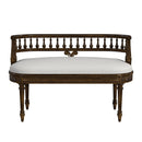 Hathaway 37 in. W Oval Upholstered and Wood Traditional Low Back Accent Bench by Butler Specialty Company