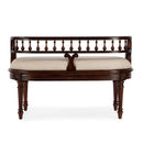 Hathaway 37 in. W Oval Upholstered and Wood Traditional Low Back Accent Bench by Butler Specialty Company
