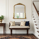 Hathaway 37 in. W Oval Upholstered and Wood Traditional Low Back Accent Bench by Butler Specialty Company