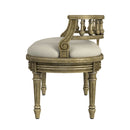 Hathaway 37 in. W Oval Upholstered and Wood Traditional Low Back Accent Bench by Butler Specialty Company