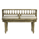 Hathaway 37 in. W Oval Upholstered and Wood Traditional Low Back Accent Bench by Butler Specialty Company