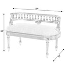 Hathaway 37 in. W Oval Upholstered and Wood Traditional Low Back Accent Bench by Butler Specialty Company