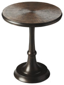 Beaumont 18 in. W Round Metal Pedestal Base Side Table by Butler Specialty Company