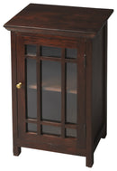 Baxter 15.75 in. W Rectangular Wood and Glass 1 Door Accent Storage Cabinet by Butler Specialty Company