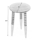 Fluornoy 14 in. W Round Wood Side Table with Tripod Carved and Tapered Legs by Butler Specialty Company