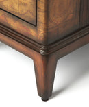 Vasco 13 in. W Rectangular Wood Old World Map 2 Drawer Side Table by Butler Specialty Company