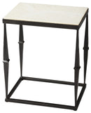 Jacoby 16 in. W Rectangular Marble and Wood Side Table by Butler Specialty Company