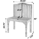 Roseland 30.25 in. W Rectangular Solid Wood 2 Seat Accent Bench with Back by Butler Specialty Company