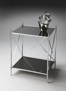 Deidre 20.5 in. W Rectangular Glass and Metal End Table by Butler Specialty Company