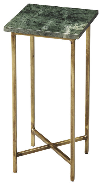 Versilia 9.5 in. W Square Marble and Metal Scatter Side Table by Butler Specialty Company