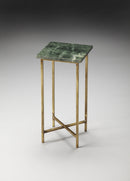 Versilia 9.5 in. W Square Marble and Metal Scatter Side Table by Butler Specialty Company