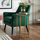 Versilia 9.5 in. W Square Marble and Metal Scatter Side Table by Butler Specialty Company