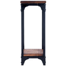 Gandolph 13.5 in. W Square Wood and Metal Industrial Chic Pedestal Stand with Lower Open Shelf by Butler Specialty Company