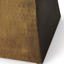 Asheville 12 in. W Square Marble and Metal Single Bunching SideTable by Butler Specialty Company