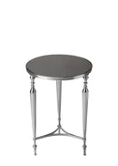 Ciara 16.25 in. W Round Glass and Metal Side Table by Butler Specialty Company