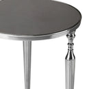 Ciara 16.25 in. W Round Glass and Metal Side Table by Butler Specialty Company