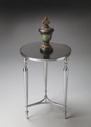 Ciara 16.25 in. W Round Glass and Metal Side Table by Butler Specialty Company