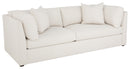 Fairfield Chair Sebastian Sofa w/2 Ebony Throw Pillows (sku: P-3002-50)