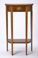 Wendell 17.5 in. W Demilune Wood Console Table with Lower Open Shelf by Butler Specialty Company