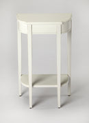 Wendell 17.5 in. W Demilune Wood Console Table with Lower Open Shelf by Butler Specialty Company