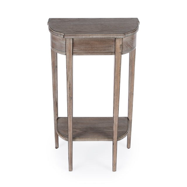 Wendell 17.5 in. W Demilune Wood Console Table with Lower Open Shelf by Butler Specialty Company