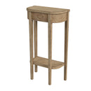 Wendell 17.5 in. W Demilune Wood Console Table with Lower Open Shelf by Butler Specialty Company