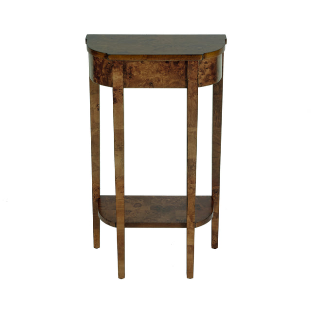 Wendell 17.5 in. W Demilune Wood Console Table with Lower Open Shelf by Butler Specialty Company