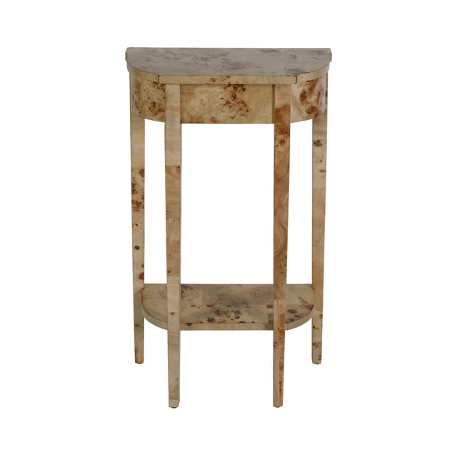 Wendell 17.5 in. W Demilune Wood Console Table with Lower Open Shelf by Butler Specialty Company