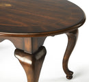 Grace 38 in. W Oval Wood Traditional Queen Anne Coffee Table by Butler Specialty Company