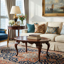 Grace 38 in. W Oval Wood Traditional Queen Anne Coffee Table by Butler Specialty Company
