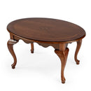 Grace 38 in. W Oval Wood Traditional Queen Anne Coffee Table by Butler Specialty Company