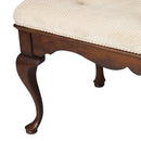 Grace 38 in. W Rectangular Upholstered and Wooden Traditional Queen Anne Accent Bench by Butler Specialty Company