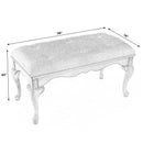 Grace 38 in. W Rectangular Upholstered and Wooden Traditional Queen Anne Accent Bench by Butler Specialty Company