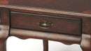 Grace 21 in. W Rectangular Wood Traditional Queen Anne 1 Drawer End Table with Curved Cabriole Legs by Butler Specialty Company