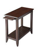 Irvine 12 in. W Rectangular Wood Side Table with Pull-Out Tray and Lower Open Shelf by Butler Specialty Company
