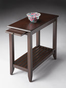 Irvine 12 in. W Rectangular Wood Side Table with Pull-Out Tray and Lower Open Shelf by Butler Specialty Company