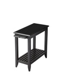 Irvine 12 in. W Rectangular Wood Side Table with Pull-Out Tray and Lower Open Shelf by Butler Specialty Company