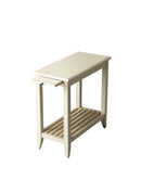 Irvine 12 in. W Rectangular Wood Side Table with Pull-Out Tray and Lower Open Shelf by Butler Specialty Company