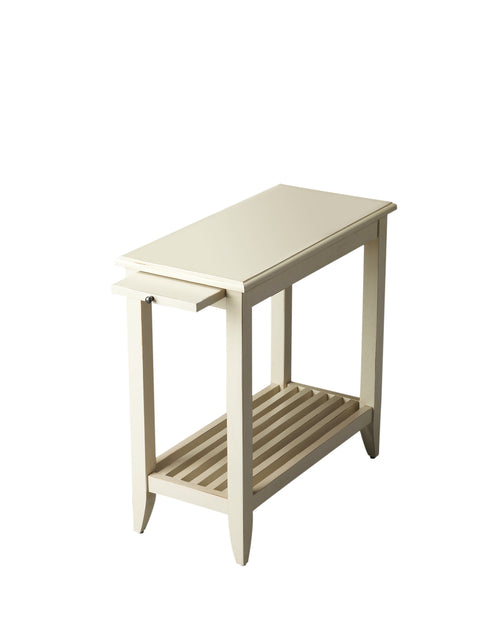 Irvine 12 in. W Rectangular Wood Side Table with Pull-Out Tray and Lower Open Shelf by Butler Specialty Company