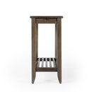 Irvine 12 in. W Rectangular Wood Side Table with Pull-Out Tray and Lower Open Shelf by Butler Specialty Company