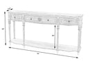 Peyton 72 in. W Wood 3 Drawer Traditional Console Table with Lower Shelf by Butler Specialty Company