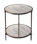 Peninsula 22 in. W Square Mirrored and Metal Side Table by Butler Specialty Company