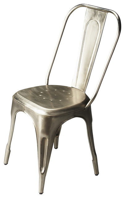 Garcon 19 in. Seat Height All Metal Side Chair with Open Back by Butler Specialty Company