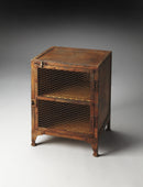 Lucas 18 in. W Rectangular Metal Industrial Chic End Table with Storage by Butler Specialty Company